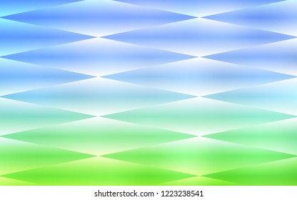 Light Blue, Green vector seamless background with rectangles. Glitter abstract illustration with rectangular shapes. Template for business cards, websites.