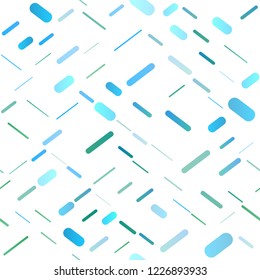 Light Blue, Green vector seamless texture with colored lines. Lines on blurred abstract background with gradient. The template can be used as a background.