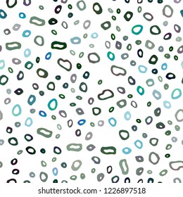 Light Blue, Green vector seamless background with bubbles. Abstract illustration with colored bubbles in nature style. Trendy design for wallpaper, fabric makers.