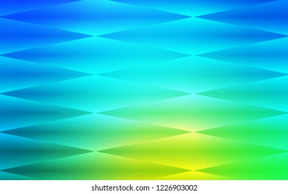 Light Blue, Green vector seamless pattern in square style. Glitter abstract illustration with rectangular shapes. Pattern for design of window blinds, curtains.