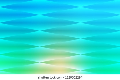 Light Blue, Green vector seamless template with crystals, rectangles. Decorative design in abstract style with rectangles. Pattern for trendy fabric, wallpapers.