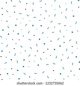 Light Blue, Green vector seamless pattern with spheres, triangles. Abstract illustration with colorful discs and triangles. Pattern for design of fabric, wallpapers.
