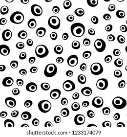 Light Blue, Green vector seamless layout with circle spots. Modern abstract illustration with colorful water drops. Pattern for design of fabric, wallpapers.