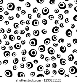 Light Blue, Green vector seamless backdrop with dots, spots. Blurred decorative design in abstract style with bubbles. Pattern for trendy fabric, wallpapers.