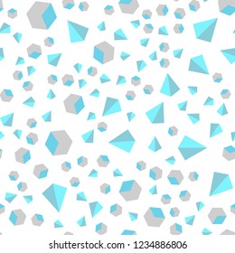 Light Blue, Green vector seamless, isometric backdrop with lines, rhombus. Illustration with set of colorful triangles, squares. Template for business cards, websites.