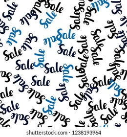 Light Blue, Green vector seamless layout with discount of 70, 90%. Gradient illustration with discount signs on white backdrop. Backdrop for super sales on Black Friday.