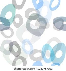 Light Blue, Green vector seamless texture with disks. Illustration with set of shining colorful abstract circles. Pattern for design of fabric, wallpapers.