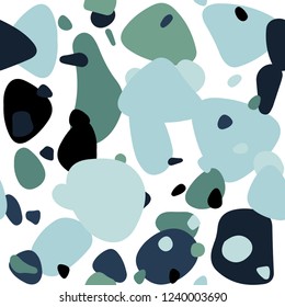 Light Blue, Green vector seamless layout with circle shapes. Blurred decorative design in abstract style with bubbles. Design for wallpaper, fabric makers.