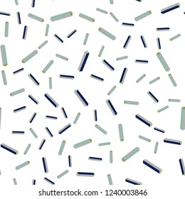 Light Blue, Green vector seamless, isometric pattern with sharp lines. Lines on blurred abstract background with gradient. Texture for window blinds, curtains.
