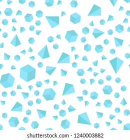 Light Blue, Green vector seamless, isometric cover with triangles, rectangles. Lines, rhombus with colorful gradient. Pattern for trendy fabric, wallpapers.