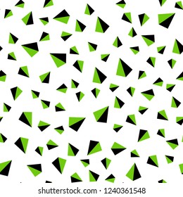 Light Blue, Green vector seamless, isometric cover with polygonal style. Glitter abstract illustration with triangular shapes. Design for wallpaper, fabric makers.