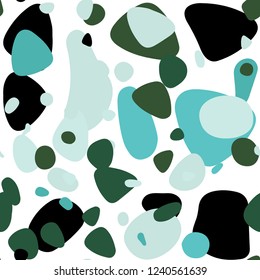Light Blue, Green vector seamless background with bubbles. Illustration with set of shining colorful abstract circles. Design for wallpaper, fabric makers.