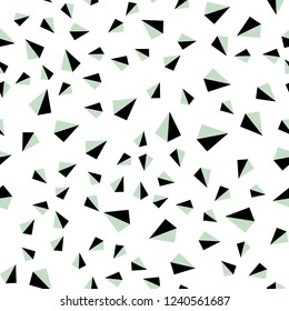 Light Blue, Green vector seamless, isometric pattern with polygonal style. Decorative design in abstract style with triangles. Pattern for trendy fabric, wallpapers.