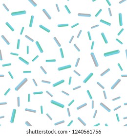 Light Blue, Green vector seamless, isometric layout with flat lines. Glitter abstract illustration with colorful sticks. Design for wallpaper, fabric makers.