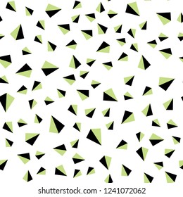 Light Blue, Green vector seamless, isometric backdrop with lines, triangles. Triangles on abstract background with colorful gradient. Pattern for design of fabric, wallpapers.