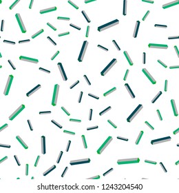 Light Blue, Green vector seamless, isometric layout with flat lines. Modern geometrical abstract illustration with Lines. Pattern for trendy fabric, wallpapers.