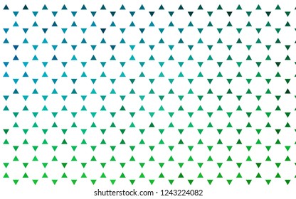Light Blue, Green vector seamless pattern in polygonal style. Abstract gradient illustration with triangles. Pattern for design of window blinds, curtains.