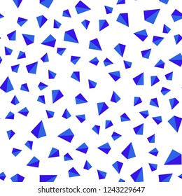 Light Blue, Green vector seamless, isometric cover with polygonal style. Triangles on abstract background with colorful gradient. Design for textile, fabric, wallpapers.