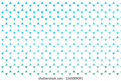 Light Blue, Green vector seamless background with triangles. Illustration with set of colorful triangles. Template for business cards, websites.