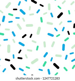 Light Blue, Green vector seamless cover with stright stripes. Modern geometrical abstract illustration with Lines. Pattern for your busines websites.