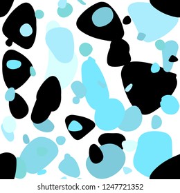 Light Blue, Green vector seamless background with bubbles. Illustration with set of shining colorful abstract circles. Pattern for design of fabric, wallpapers.