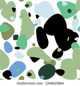 Light Blue, Green vector seamless cover with spots. Modern abstract illustration with colorful water drops. Design for wallpaper, fabric makers.