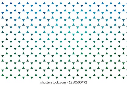 Light Blue, Green vector seamless background with triangles. Modern abstract illustration with colorful triangles. Trendy design for wallpaper, fabric makers.