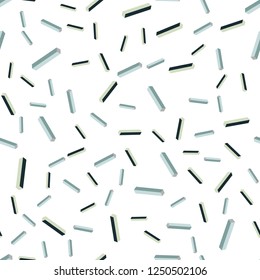 Light Blue, Green vector seamless, isometric layout with flat lines. Shining colored illustration with sharp stripes. Texture for window blinds, curtains.