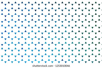 Light Blue, Green vector seamless pattern in polygonal style. Beautiful illustration with triangles in nature style. Pattern for design of fabric, wallpapers.