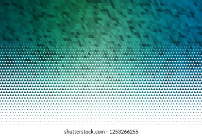 Light Blue, Green vector seamless texture in triangular style. Glitter abstract illustration with triangular shapes. Template for business cards, websites.