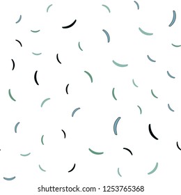 Light Blue, Green vector seamless template with wry lines. Brand new colorful illustration in simple style. Pattern for your business design.