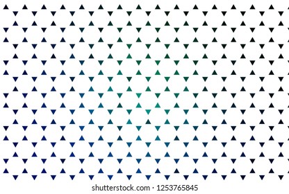 Light Blue, Green vector seamless background with triangles. Illustration with set of colorful triangles. Trendy design for wallpaper, fabric makers.