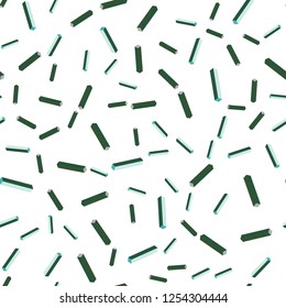 Light Blue, Green vector seamless, isometric template with repeated sticks. Lines on blurred abstract background with gradient. Pattern for design of fabric, wallpapers.