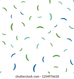 Light Blue, Green vector seamless layout with curved lines. A circumflex abstract illustration with gradient. New composition for your brand book.