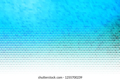 Light Blue, Green vector seamless cover in polygonal style. Decorative design in abstract style with triangles. Pattern for design of window blinds, curtains.