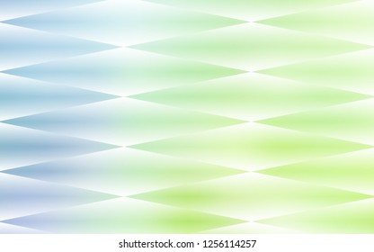 Light Blue, Green vector seamless background with rectangles. Rectangles on abstract background with colorful gradient. Pattern for design of window blinds, curtains.