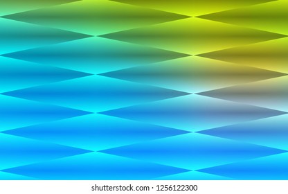 Light Blue, Green vector seamless pattern in square style. Beautiful illustration with rectangles and squares. Template for business cards, websites.