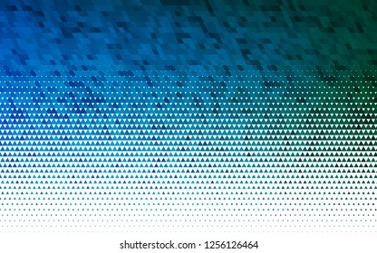 Light Blue, Green vector seamless template with crystals, triangles. Beautiful illustration with triangles in nature style. Trendy design for wallpaper, fabric makers.