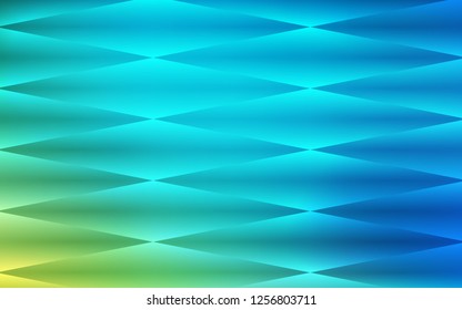 Light Blue, Green vector seamless texture in rectangular style. Illustration with set of colorful rectangles. Pattern for design of fabric, wallpapers.