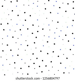 Light Blue, Green vector seamless texture with disks. Beautiful colored illustration with blurred circles in nature style. Template for business cards, websites.