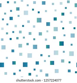 Light Blue, Green vector seamless pattern in square style. Illustration with set of colorful rectangles. Best design for your ad, poster, banner.