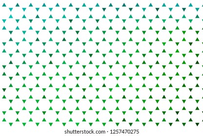 Light Blue, Green vector seamless layout with lines, triangles. Abstract gradient illustration with triangles. Pattern for trendy fabric, wallpapers.