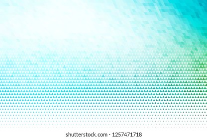 Light Blue, Green vector seamless cover in polygonal style. Abstract gradient illustration with triangles. Template for business cards, websites.