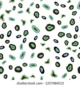 Light Blue, Green vector seamless cover with spots. Abstract illustration with colored bubbles in nature style. Template for business cards, websites.