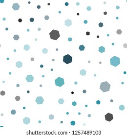 Light Blue, Green vector seamless layout with hexagonal shapes. Design in abstract style with hexagons. Beautiful design for your business advert.