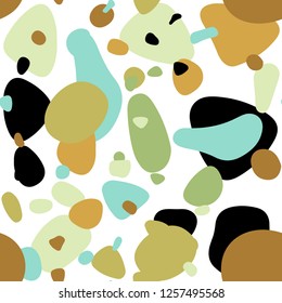 Light Blue, Green vector seamless cover with spots. Modern abstract illustration with colorful water drops. Design for wallpaper, fabric makers.