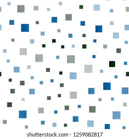 Light Blue, Green vector seamless cover in polygonal style. Beautiful illustration with rectangles and squares. The template can be used as a background.