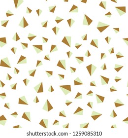 Light Blue, Green vector seamless, isometric layout with lines, triangles. Glitter abstract illustration with triangular shapes. Pattern for trendy fabric, wallpapers.