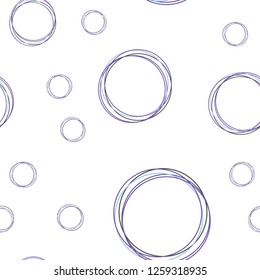 Light Blue, Green vector seamless template with circles. Beautiful colored illustration with blurred circles in nature style. Texture for window blinds, curtains.