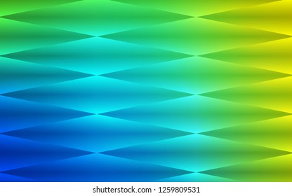 Light Blue, Green vector seamless cover in polygonal style. Decorative design in abstract style with rectangles. Pattern for design of window blinds, curtains.